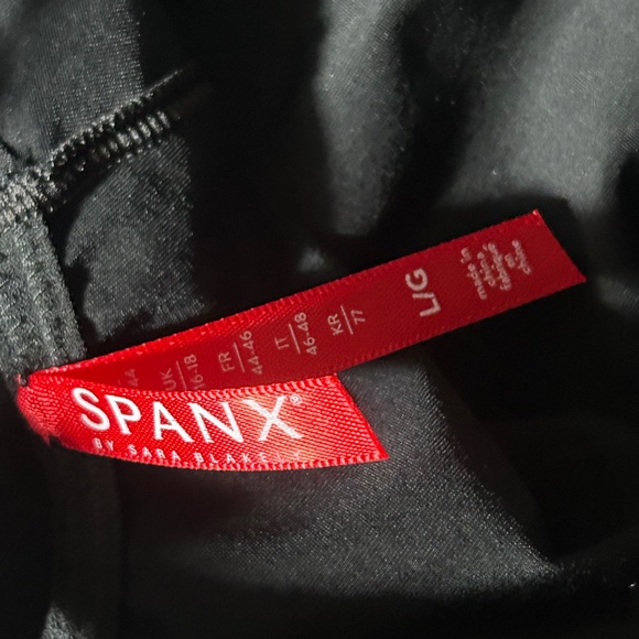 SPANX black Suit your Fancy Shapewear underwire strapless bodysuit size L NWOT - Picture 5 of 6